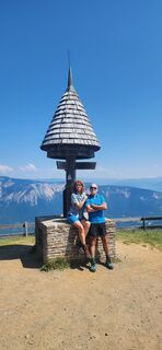 Photo de Barbara Turi le long du parcours