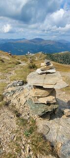 Photo de Fritz Mitterer le long du parcours