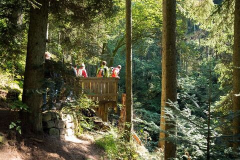 Naturpark-Augenblick-Runde Holzbronn_Aussichtskanzel mit Blick in die Xanderklinge