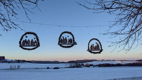Station auf dem Obernheimer Weihnachtswanderweg
