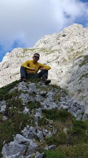 Foto de Sase Dinev a lo largo del recorrido