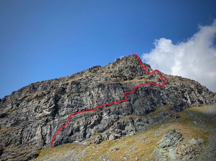 Route am Hinner Allalin