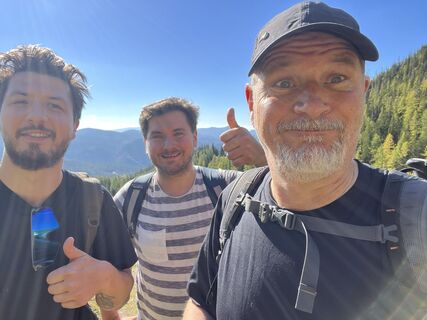 Foto de Andreas Prochaska a lo largo del recorrido