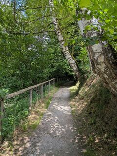 Photo de Eva Oppermann le long du parcours