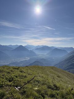 Photo de Cornelia Egger le long du parcours