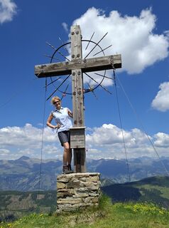Foto von Anita entlang der Tour