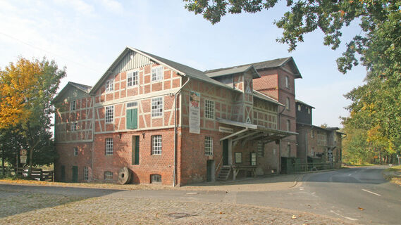 Blick auf die Scheeßeler Mühle von der Mühlenstraße