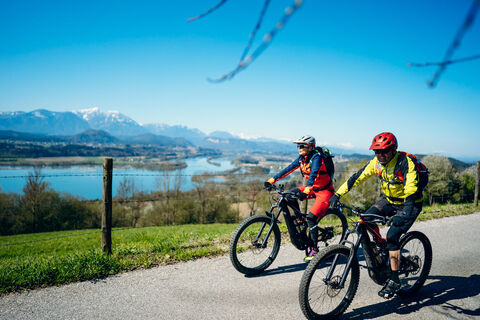 Karawanken und Drau im Blick