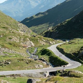Radfahrer, Col du Grand Saint-Bernard