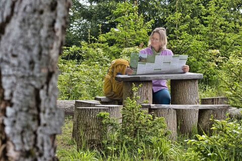 Gemütliche Pause am Rastplatz