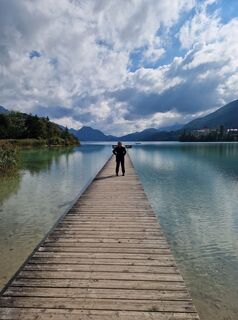 Foto de Woife Schickhuber a lo largo del recorrido