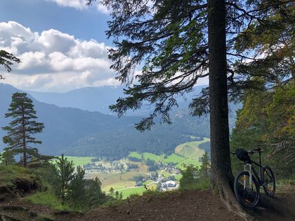 Blick von der Weißen Wand ins Drautal