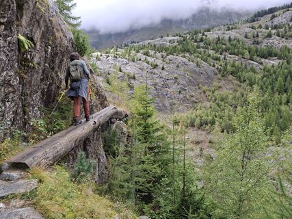 Foto de Peter spierenburg a lo largo del recorrido