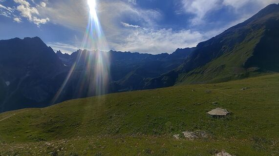 Photo de Luca Barsotti le long du parcours