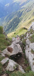 Photo de Michele Goffi le long du parcours