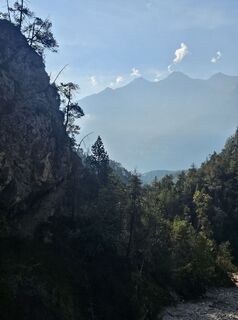 Foto de Michaela Kuntner a lo largo del recorrido