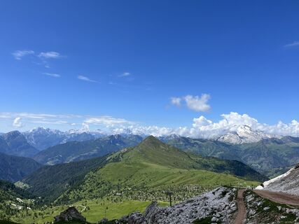 Foto von Rosi entlang der Tour
