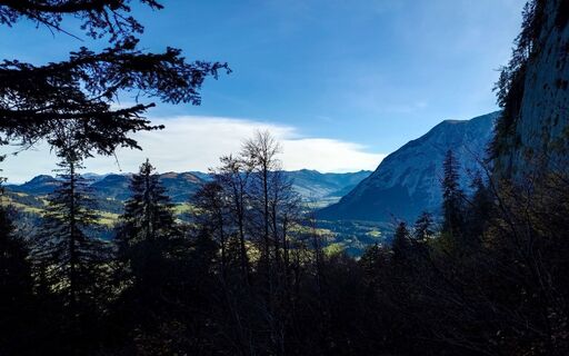 Blick zum Grimming und ins Ennstal