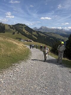 Foto von Astrid entlang der Tour