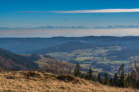 Panorama vom Herzogenhorn - Hausberg von Bernau und mit 1.415 Metern zweithöchster Gipfel im Schwarzwald