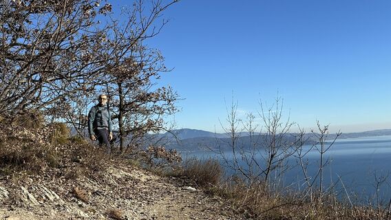 Photo de Agnese Martinelli le long du parcours
