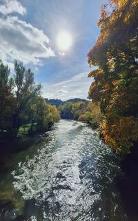 Foto von Regina Fleischmann entlang der Tour
