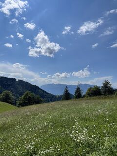 Photo de Maria-Katharina le long du parcours