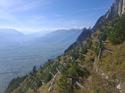 Photo de Michaela le long du parcours