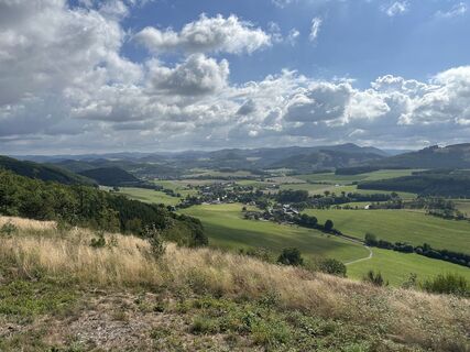 Zdjęcie z Kerstin Limper wzdłuż trasy