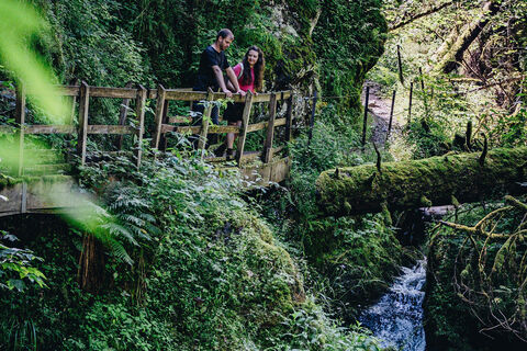 Pärchen in der Lotenbachklamm