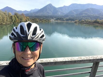 Photo de Manuela Lorenz le long du parcours