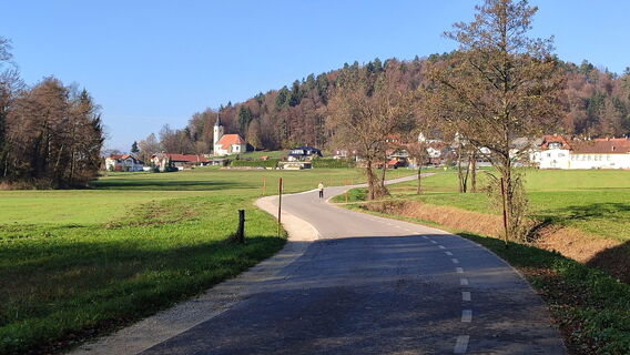 Foto de Rok Benda a lo largo del recorrido