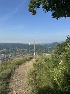 Photo de Agnese Martinelli le long du parcours