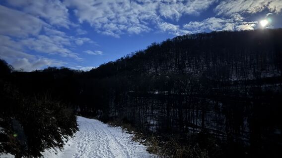Zdjęcie z Sebastian Hütter wzdłuż trasy