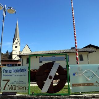 In Pfarrwerfen beginnt der gut beschilderte Weg zu den sieben Mühlen.