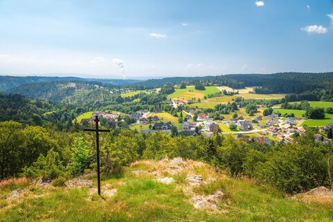Ausblick vom Kreuzfelsen aus