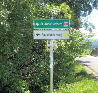 Wegweiser Rauschbachweg_NUP Pöllauer Tal_Oststeiermark