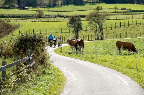 Unterwegs am Murradweg in der Ferienregion Lungau