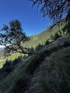 Photo de Claudio Beffa le long du parcours