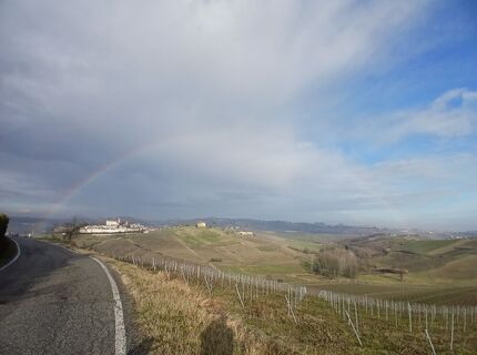 Foto von Luca Dainese entlang der Tour
