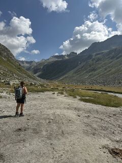 Foto de Agnese Martinelli a lo largo del recorrido