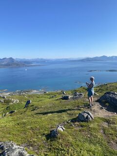 Fotografia z Franz Steiner na trase