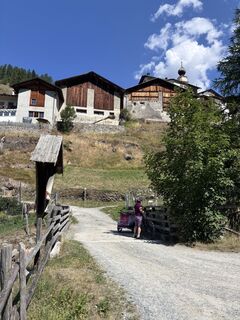 Foto de Andreas Wopfner a lo largo del recorrido