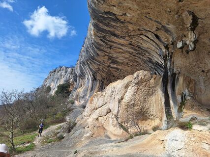 Photo de Marta Umer le long du parcours