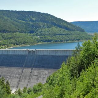 Staumauer Talsperre Leibis-Lichte