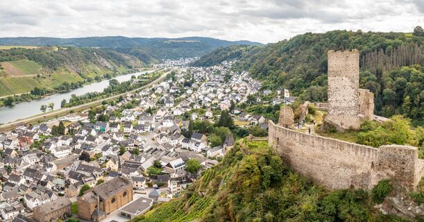 Aussicht auf Kobern-Gondorf und die Niederburg