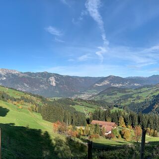Hechenblaiken, Blick Richtung Inntal mit Rofan