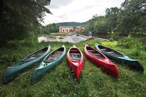 Anlegestelle am Werrawehr Philippsthal