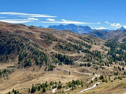 Assietta-Straße in Richtung Col Basset