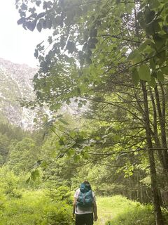 Foto von Paula Weißenbacher entlang der Tour